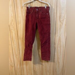 Levi's Men's Corduroy Pants in Deep Red
